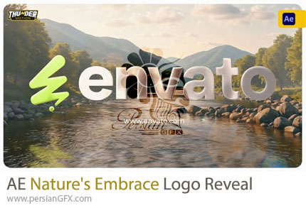 دانلود پروژه افترافکت نمایش لوگو با ظاهر شدن در دل طبیعت + آموزش - Nature's Embrace Logo Reveal