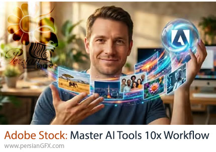 آموزش مسترکلاس ابزارهای هوش مصنوعی در Adobe Stock برای جهش در بهره‌وری - Adobe Stock: Master AI Tools 10x Your Workflow