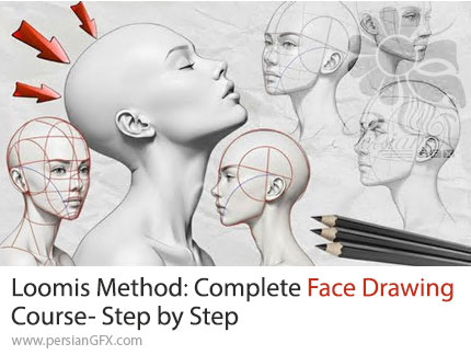 آموزش جامع طراحی چهره با متد لومیس - Udemy Loomis Method: Complete Face Drawing Course Step by Step