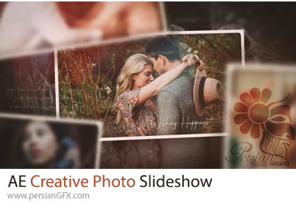 دانلود پروژه افترافکت اسلایدشو خلاقانه رومانتیک - Creative Photo Slideshow