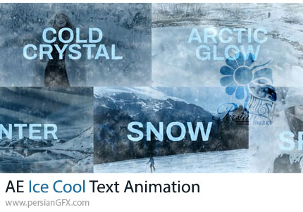 دانلود پروژه افترافکت انیمیشن متن با افکت یخی زده و سرد + آموزش - Ice Cool Text Animation After Effect