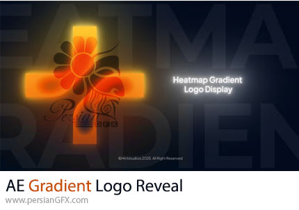 دانلود پروژه افترافکت نمایش لوگو با گرادینت رنگی + آموزش - Gradient Logo Reveal