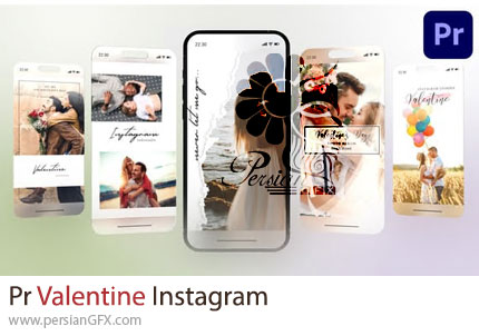 دانلود پروژه پریمیر پک استوری اینستاگرام برای ولنتاین - Valentine Instagram