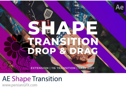 دانلود پروژه افترافکت ترانزیشن اشکال ساده و مینیمال - Shape Transition