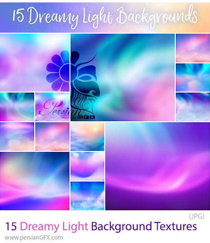 دانلود 15 بک گراند با تکسچر نور رویایی - Dreamy Light Background Textures