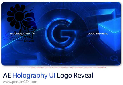دانلود پروژه افترافکت نمایش لوگو به سبک رابط هولوگرافی + آموزش - Holography UI Logo Reveal