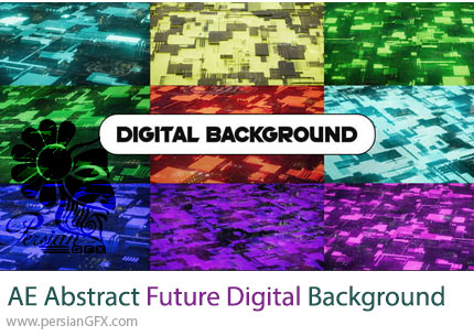دانلود پروژه افترافکت بکگراند دیجیتال آیندهنگر انتزاعی - Abstract Future Digital Background
