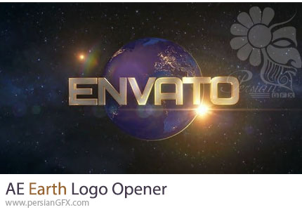 دانلود پروژه افترافکت نمایش لوگو با تم کره زمین و جلوههای سینمایی + آموزش - Earth Logo Opener