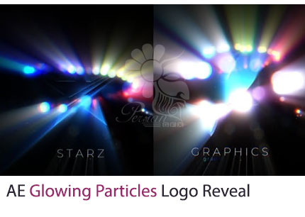 دانلود پروژه افترافکت نمایش لوگو با افکت ذرات درخشان و نورانی - Glowing Particles Logo Reveal