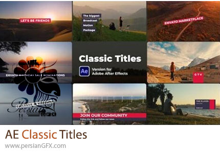 دانلود پروژه افترافکت انیمیشن عناوین و تیترهای کلاسیک - Classic Titles
