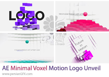 دانلود پروژه افترافکت نمایش لوگو با موشن وکسل مینیمال + آموزش - Minimal Voxel Motion Logo Unveil