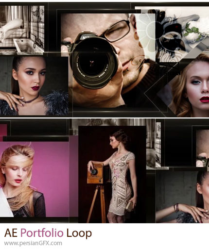 دانلود پروژه افترافکت نمایش نمونه‌ کارها به سبک لوپ - Portfolio Loop