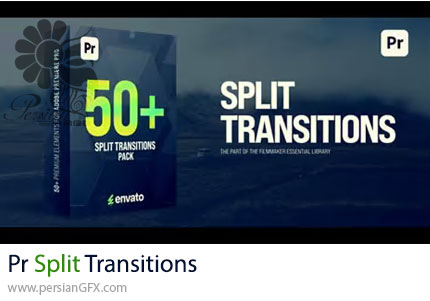 دانلود پروژه پریمیر بیش از 50 ترانزیشن تقسیم شونده + آموزش - Split Transitions