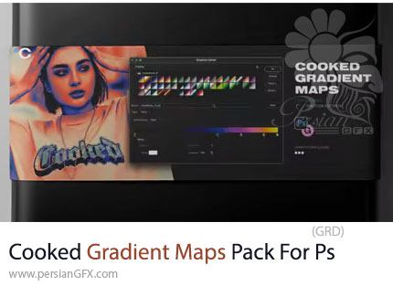 دانلود مجموعه گرادینت مپ حرفهای برای فتوشاپ - Cooked Gradient Maps Pack for Photoshop