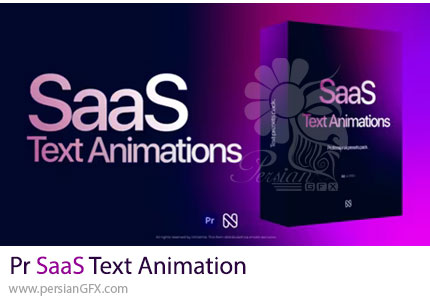 دانلود پروژه پریمیر انیمیشن متن مدرن و مینیمال + آموزش - SaaS Text Animation