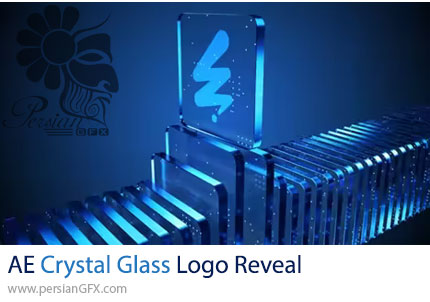 دانلود پروژه افترافکت نمایش لوگو با افکت شیشه کریستالی - Crystal Glass Logo Reveal