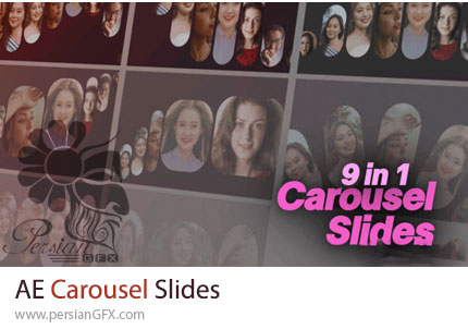 دانلود پروژه افترافکت اسلایدشو به سبک کاروسل حرفه ای - Carousel Slides