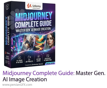 آموزش دوره کامل میدجورنی: از پرامپتنویسی تا خلق تصاویر پیشرفته - Midjourney Complete Guide: Master Gen. AI Image Creation