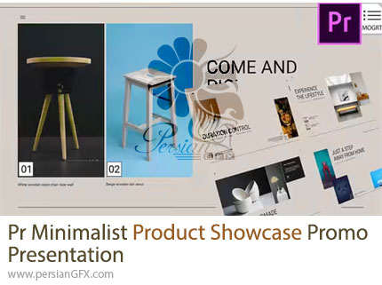 دانلود پروژه پریمیر پروموی معرفی محصول با سبک مینیمال + آموزش - Minimalist Product Showcase Promo Presentation