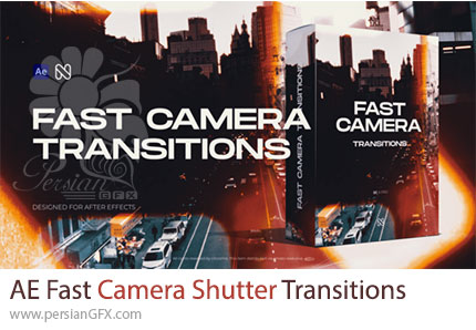 دانلود پروژه افترافکت ترانزیشن شاتر سریع دوربین + آموزش - Fast Camera Shutter Transitions