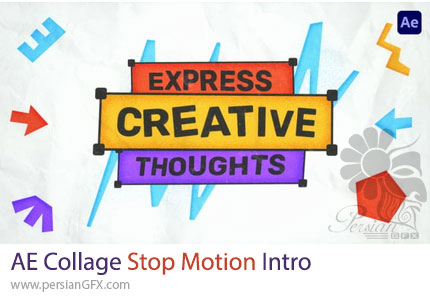 دانلود پروژه افترافکت اینترو کلاژ به سبک استاپ موشن - Collage Stop Motion Intro