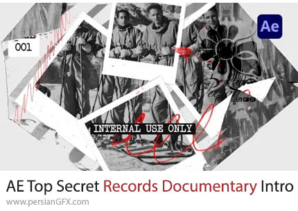 دانلود پروژه افترافکت اینترو افتتاحیه مستند محرمانه و امنیتی + آموزش - Top Secret Records Documentary Intro