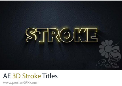 دانلود پروژه افترافکت انیمیشن تایتل با خطوط سه بعدی + آموزش - 3D Stroke Titles
