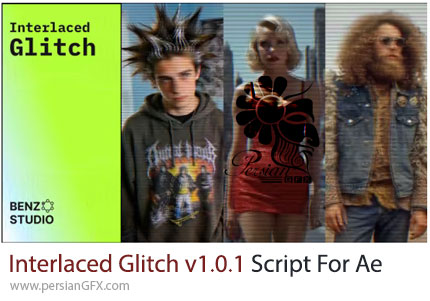 دانلود اسکریپت Interlaced Glitch v1.0.1 برای ساخت افکت خطوط اسکن و گلیچ در افترافکت