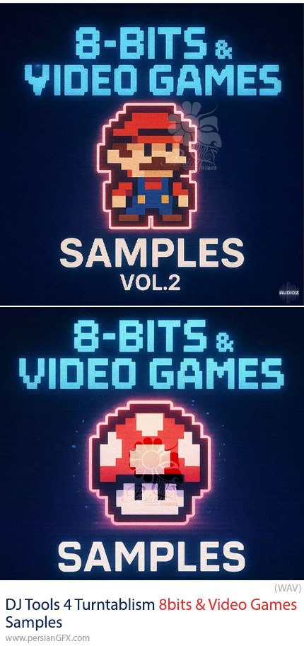 دانلود 2 پکیج افکت صوتی بازیهای ویدیویی - DJ Tools 4 Turntablism 8bits and Video Games Samples