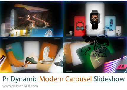 دانلود پروژه پریمیر اسلایدشو چرخشی مدرن و داینامیک - Dynamic Modern Carousel Slideshow