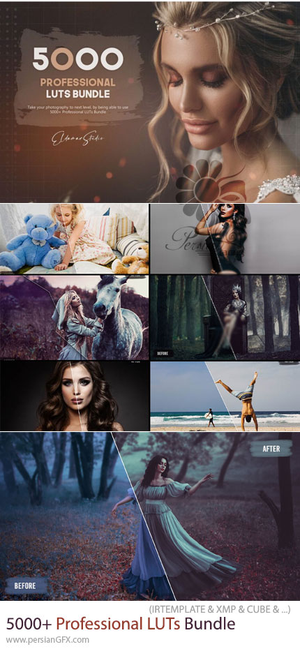دانلود باندل بیش از 5000 LUT حرفهای برای اصلاح رنگ ویدئو - 5000+ Professional LUTs Bundle