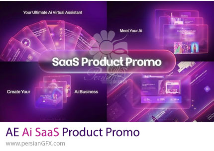 دانلود پروژه افترافکت پروو محصول SaaS با هوش مصنوعی - Ai SaaS Product Promo