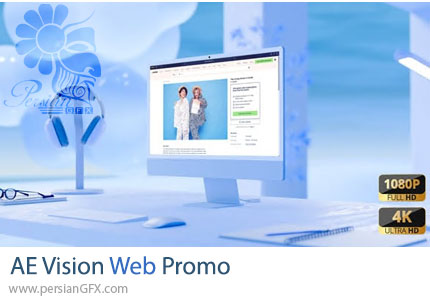 دانلود پروژه افترافکت معرفی وبسایت و خدمات دیجیتال + آموزش - Vision Web Promo