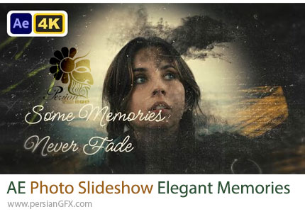 دانلود پروژه افترافکت اسلایدشو عکس خاطرات با طراحی شیک + آموزش - Photo Slideshow Elegant Memories