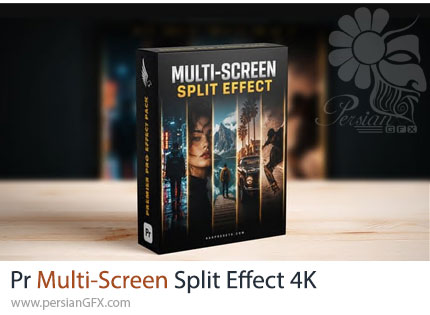 دانلود افکت مولتی اسکرین و تقسیم نمایشگر برای پریمیر پرو - Multi-Screen Split Effect For Premiere Pro 4K