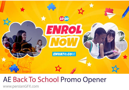 دانلود پروژه افترافکت افتتاحیه تبلیغاتی بازگشت به مدرسه - Back To School Promo Opener