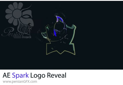 دانلود پروژه افترافکت نمایش لوگو با افکت جرقه و نور + آموزش - Spark Logo Reveal