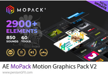 دانلود پروژه افترافکت مجموعه المانهای موشن گرافیک حرفهای - MoPack Motion Graphics Pack V2