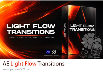 دانلود پروژه افترافکت ترانزیشن های نوری و روان + آموزش - Light Flow Transitions