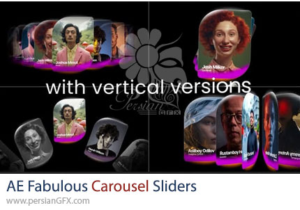 دانلود پروژه افترافکت اسلایدرهای کاروسل مدرن و جذاب - Fabulous Carousel Sliders
