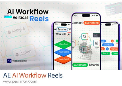 دانلود پروژه افترافکت ریلز ورکفلو هوش مصنوعی + آموزش - AI Workflow Reels