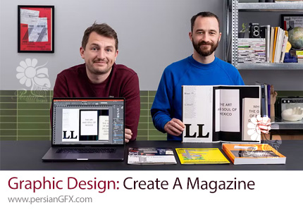 آموزش طراحی مجله از صفر تا حرفهای با ادوبی ایندیزاین - Graphic Design: Create A Magazine
