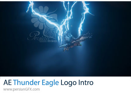 دانلود پروژه افترافکت اینترو لوگو با طرح عقاب و افکت صاعقه - Thunder Eagle Logo Intro