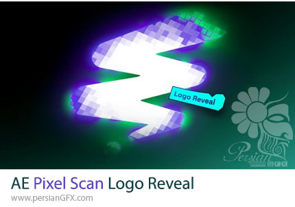 دانلود پروژه افترافکت نمایش لوگو با افکت اسکن پیکسلی + آموزش - Pixel Scan Logo Reveal