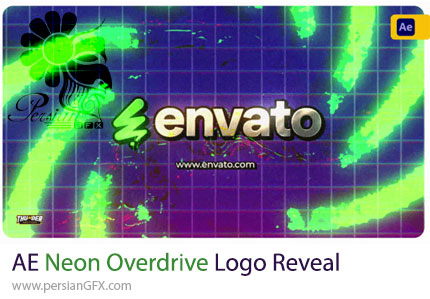 دانلود پروژه افترافکت نمایش لوگو با افکت نئونی و درخشان + آموزش - Neon Overdrive Logo Reveal