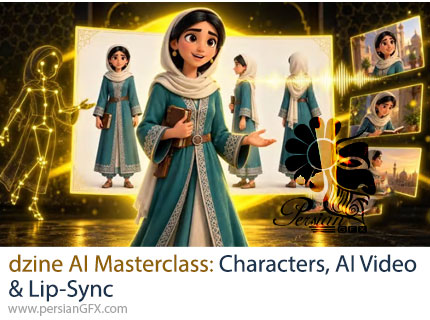 آموزش ساخت انیمیشن با هوش مصنوعی Dzine؛ طراحی کاراکتر، تولید ویدیو و لیپسینک - dzine AI Masterclass: Characters, AI Video & Lip-Sync