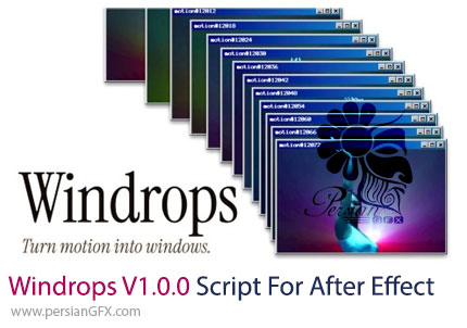 دانلود اسکریپت Windrops v1.0.0 برای ایجاد پنجرههای دسکتاپ متحرک در افترافکت