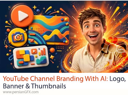 آموزش برندسازی کانال یوتیوب با هوش مصنوعی؛ طراحی لوگو، بنر و تامبنیل - YouTube Channel Branding with AI: Logo, Banner & Thumbnails